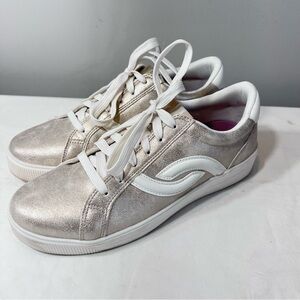 Ryka Viv Next EVA sole dance sneakers light brushed gold size 8.5 wide
